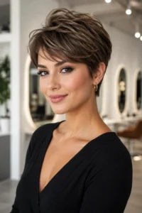 11. Layered Pixie Cut
