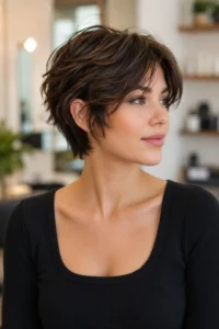 15. Textured Ear-Length Cut with Layers