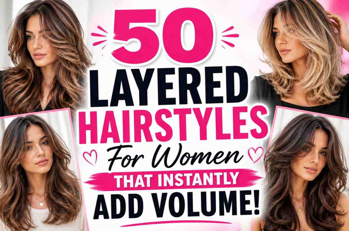 Layered hairstyles for wome