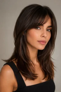9. Brow-Skimming Piece with Long Layers