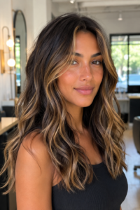 1. Honey Brunette Highlights
