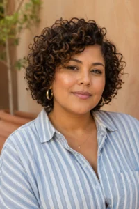 13. Curly Layered Bob