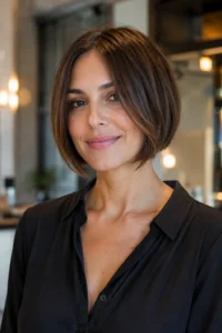 34. Chin Length Cut with Long Face-Framing Layers