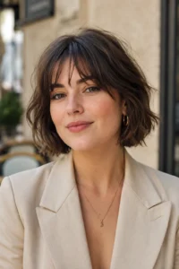 7. Textured French Bob