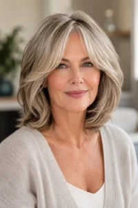 17. Straight Shoulder Length Cut with Subtle Layers