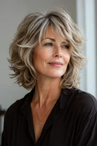 2. Voluminous Medium Shag with Lots of Layers