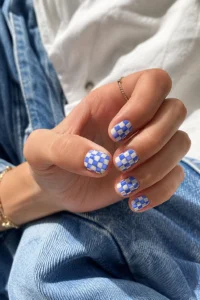 21. Blue and White Checkerboard