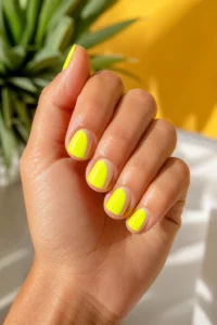 30. Neon Yellow Negative Space