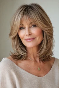25. Layered Fringe Blending into Face Framing Pieces