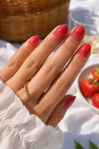 13. Sheer Strawberry Red