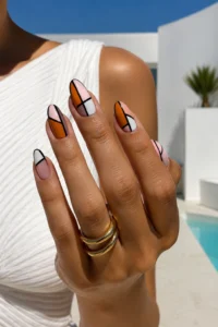 24. Color Block with Bold Lines