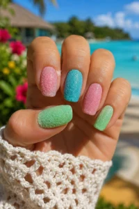27. Textured Sugar Nails