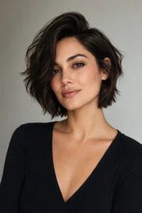 3. Side-Part Short Shag