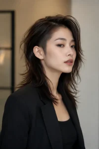12. Undercut Shag for Dense Hair