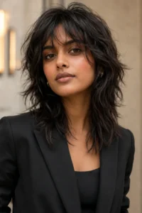 15. Deconstructed Shag for Dense Hair