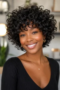 24. Coarse Curly Shag Cut
