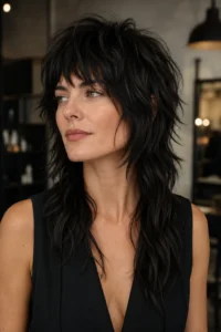 23. Coarse Hair Mullet-Shag Hybrid