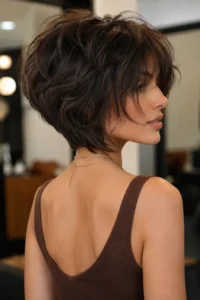35. Stacked-Back Volume Shag