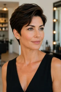 1. Classic Long Pixie Shape long pixie cut hairstyles