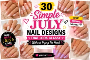 simple july nail designs
