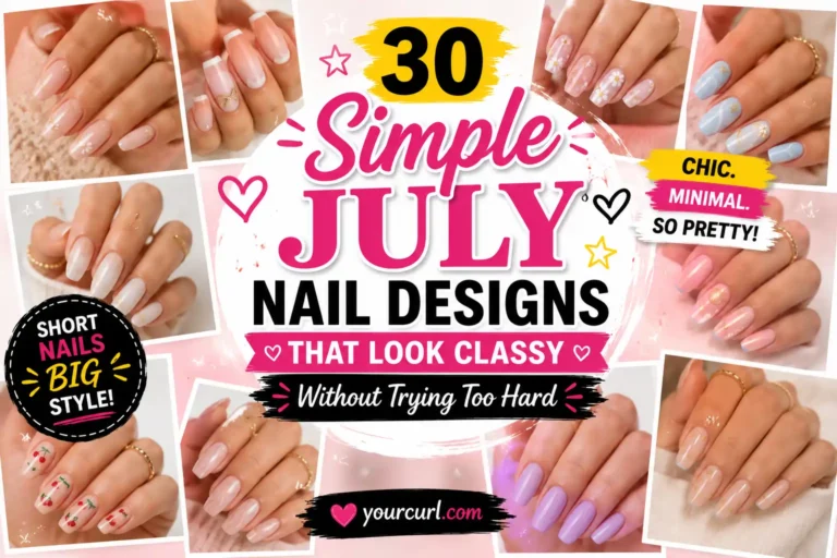 simple july nail designs