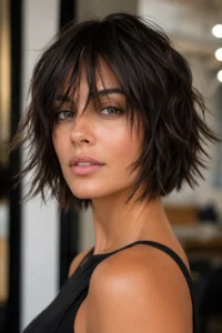 10. Piece-y Choppy Bob Layers