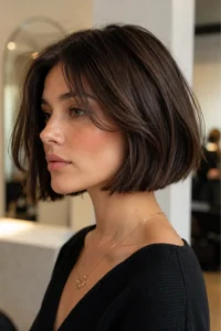 18. French Bob with Interior Layers