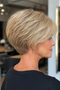 40. Micro-Stacked Fine Hair Cut