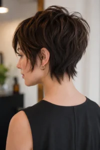 9. Choppy Nape Cut