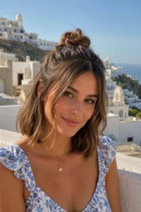 39. Top Knot with Pieces Out