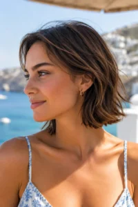 8. Messy Textured Lob