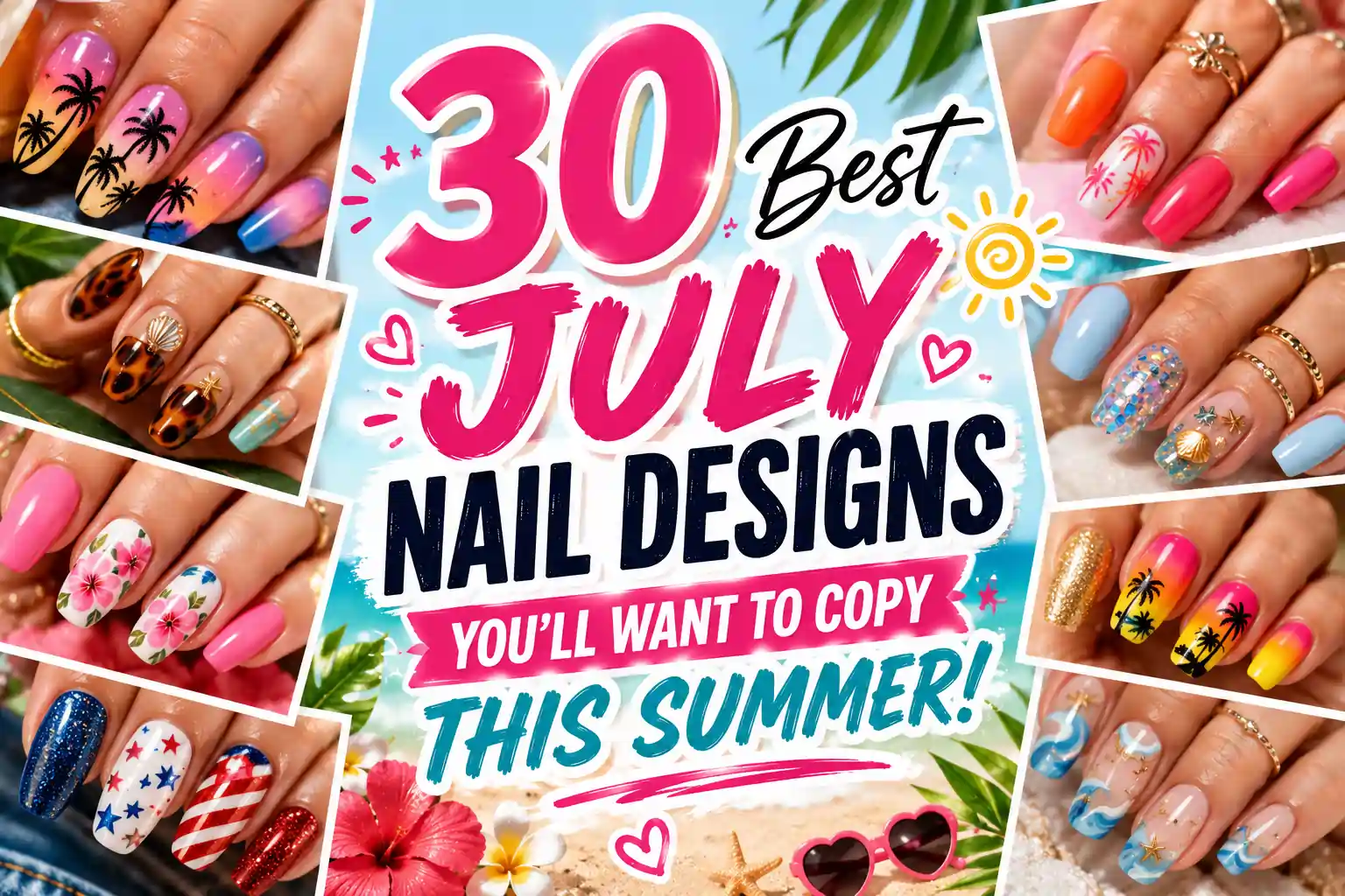 best july nail designs