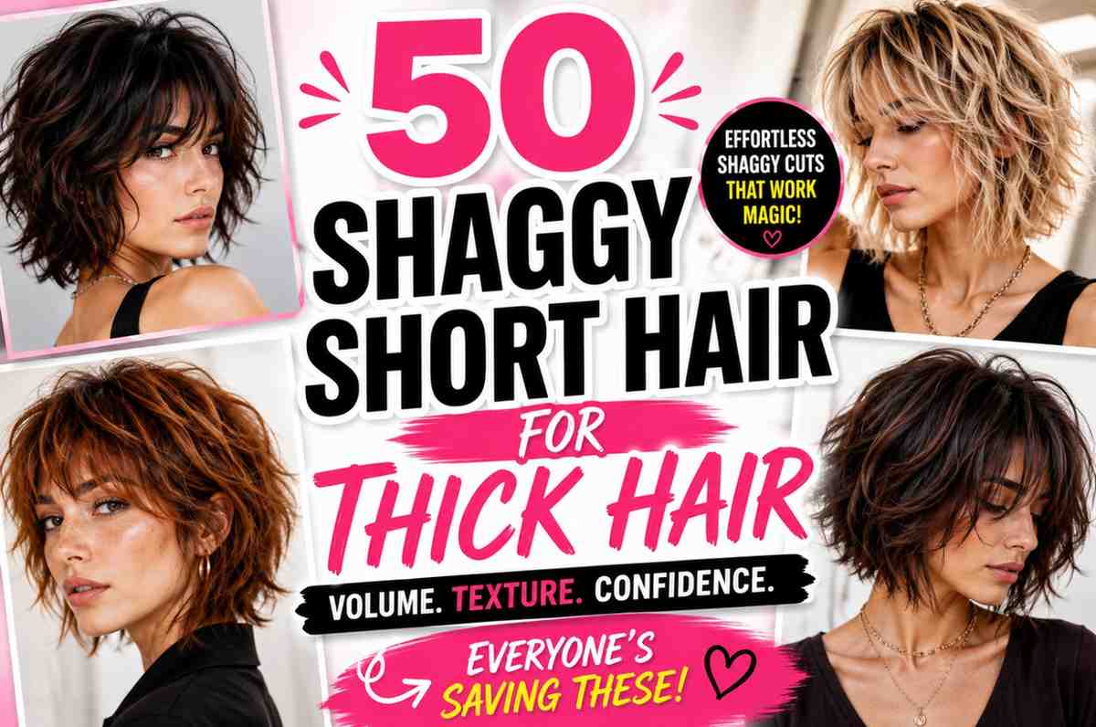 Shaggy short hair styles
