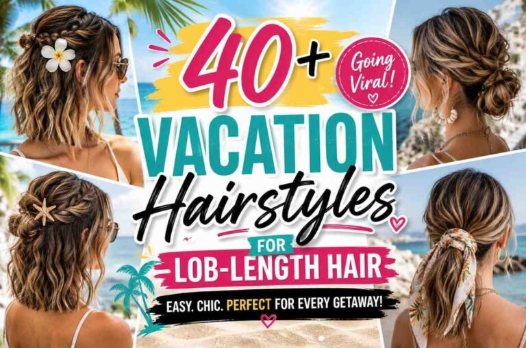 vacation Hairstyles For Lob-Length Hair