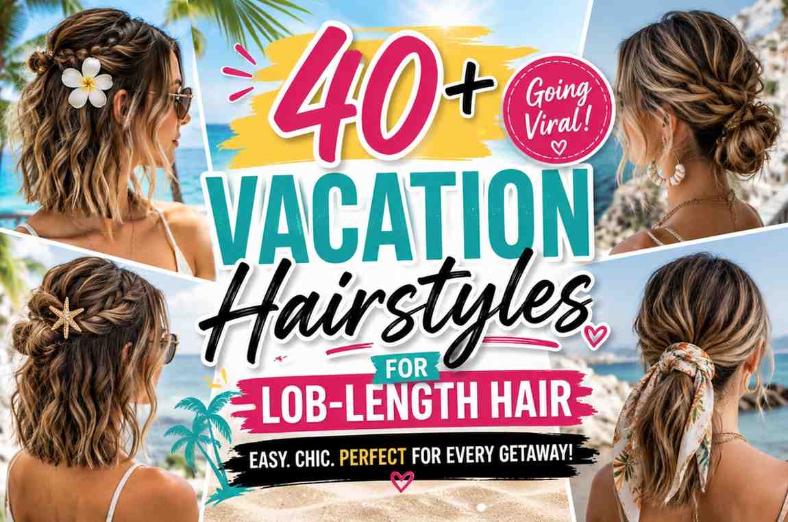 vacation Hairstyles For Lob-Length Hair