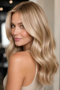 7. Champagne Blonde Hair Gloss With Luxury Shine