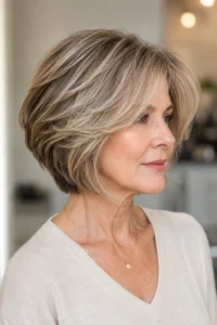 20. Layered Bob for Women Over 50