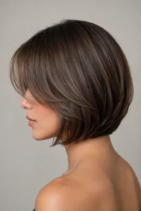 28. Sleek Layered Bob
