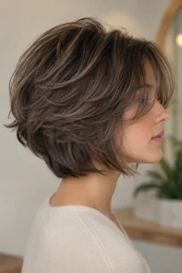 14. Voluminous Layered Bob