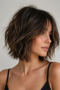7. Choppy Layered Bob