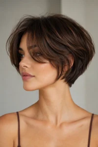 9. Short Layered Bob