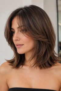8. Shoulder-Length Layered Bob