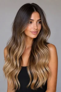 30. Rooted Ombre With Gradually Brightened Ends