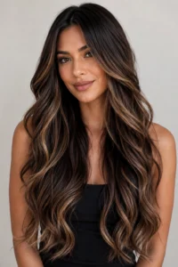 29. Brunette Foilayage With Seamless Lightness