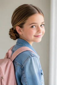 19. Tucked Low Ponytail