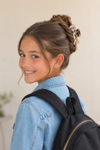 13. Simple High Claw-Clip Twist
