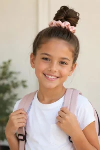 18. Scrunchie Top Knot