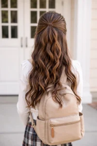 25. Half-Up Cascading Ponytail