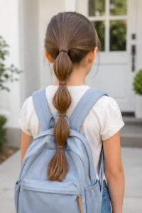 26. Low Ponytail With Multiple Ties