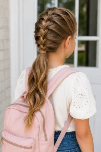 32. French Braid Into a Ponytail